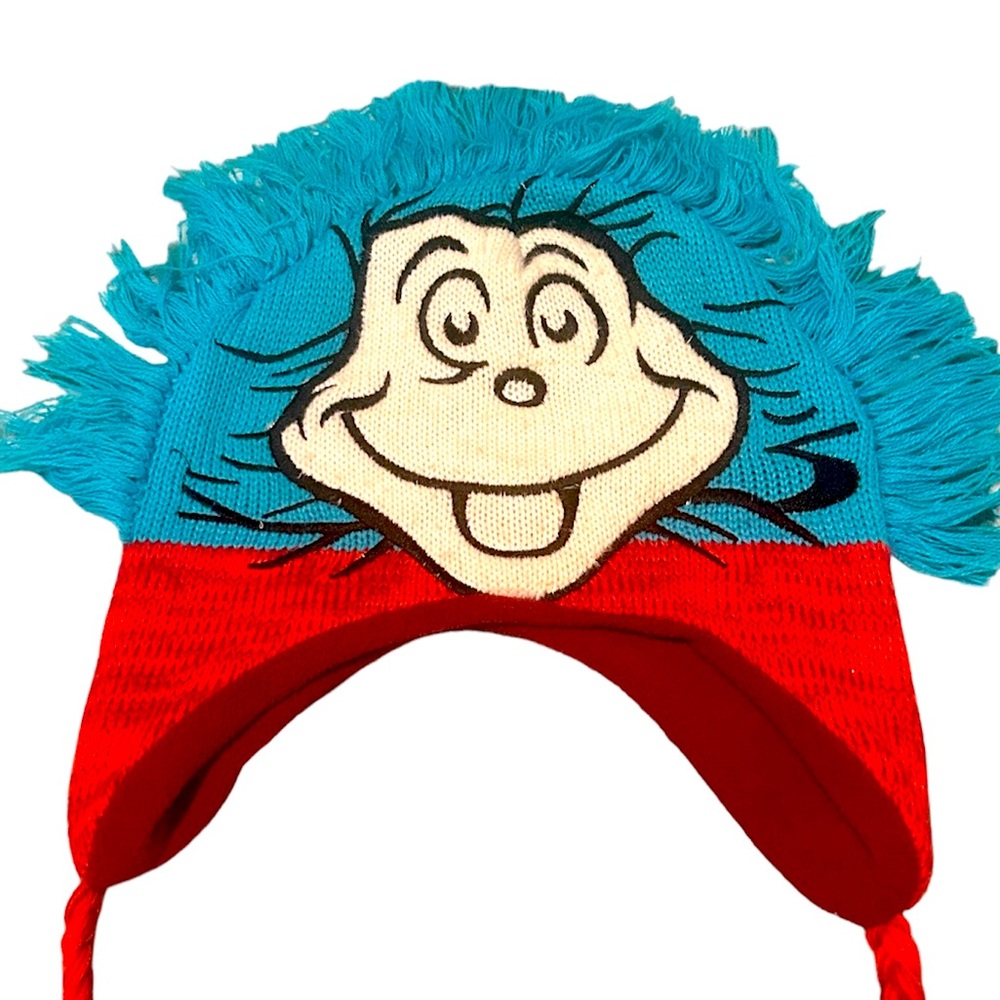 Dr. Seuss Thing One Thing Two Winter Hat Adult OS